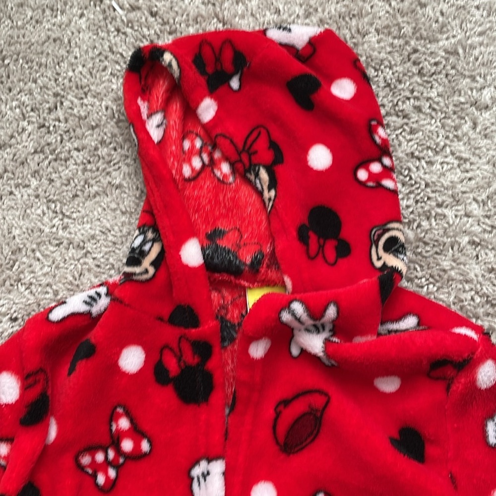 Girls Minnie Mouse Robe - Picture 2 of 8